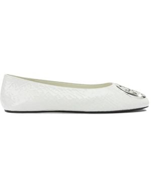 Tory Burch Reva Ballerina - Weiß