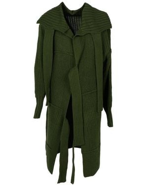 LA HAINE INSIDE US Eleganter Cardigan Für Stilvollen Komfort - Grün