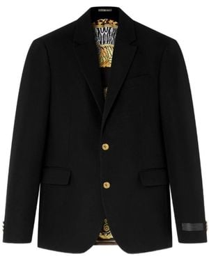 Versace Tailored Wool Jacket - Black