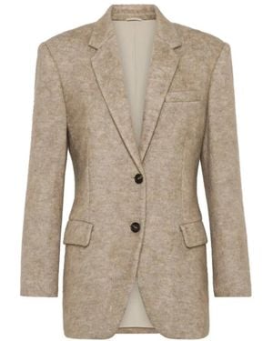 Brunello Cucinelli Blazers - Natural