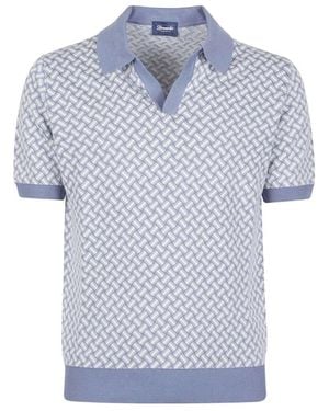 Drumohr Polo Shirts - Blue