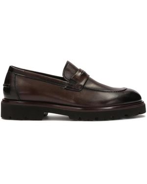 Kazar Instap Halfschoenen Op Een Dikke Zool - Zwart