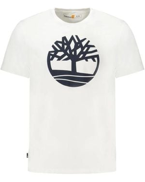 Timberland Boomlogo T-shirt Met Korte Mouwen - Wit