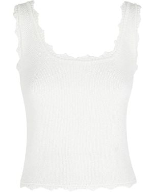 Low Classic Sleeveless Tops - Blanco