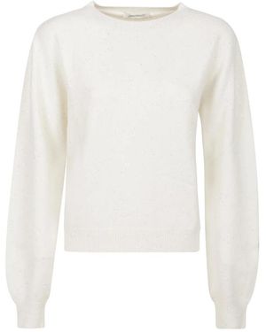 hinnominate Truien & Vesten ,Wit ,Casual Ronde Hals Sweater