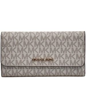 Michael Kors Grote Jet Set Damesportemonnee 35F8Gtvf3B - Metallic