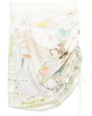 ALÉMAIS Short Skirts - Bianco