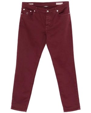 Brunello Cucinelli Straight Fit Jeans - Red