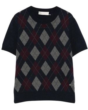Tory Burch Round-Neck Knitwear - Negro