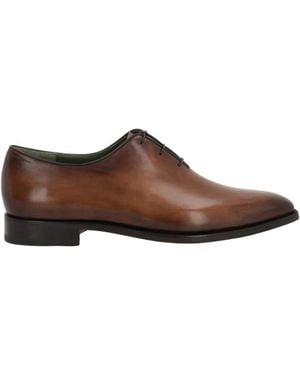 Berluti Scarpe oxford in pelle marrone scuro