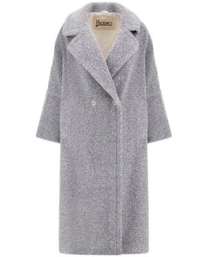 Herno Double-Breasted Coats - Grigio