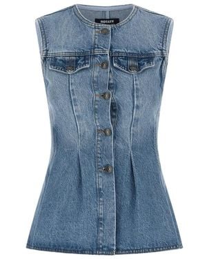 ROTATE BIRGER CHRISTENSEN Sleeveless Tops - Blue