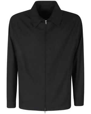 White Sand Zip-Over Jacke - Schwarz