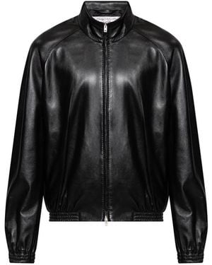 Acne Studios Leather Jackets - Black