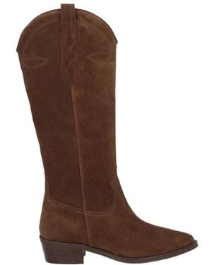 Alpe Casual wildlederstiefeletten im cowboy-stil - Braun