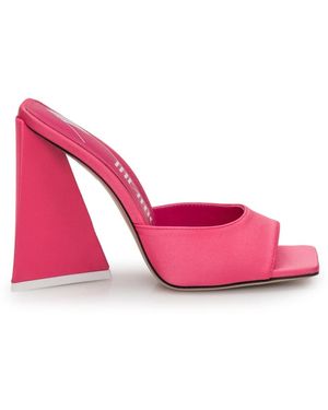 The Attico Heeled Mules - Rosa