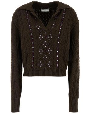 Des Phemmes V-Neck Knitwear - Negro