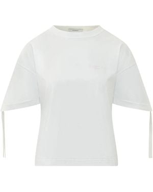 Givenchy T-Shirt Aus Baumwolle Mit Schleifen - Weiß