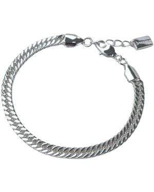 Holmen Copenhagen Trianglen Cubaanse Armband 5Mm Zilver - Metallic