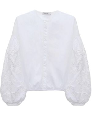 Dorothee Schumacher Geborduurde Beauty Blouse - Wit