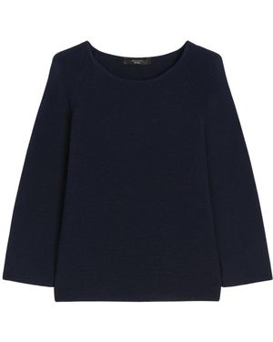 Max Mara Jersey Pullover - Blau