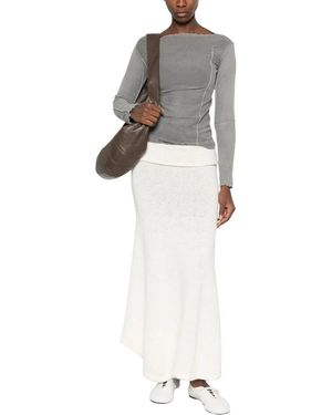 Baserange Tops ,Grijs ,Katoen Omato Long Sleeve Tee - Wit