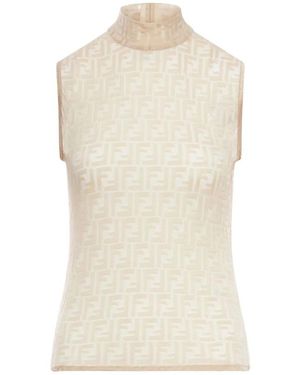 Fendi Sleeveless Top - Naturel