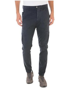 Daniele Alessandrini Slim-Fit Trousers - Blue