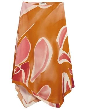 Desigual Midi Skirts - Naranja