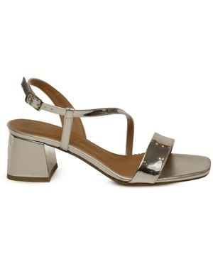 Albano 417 Sandal Met Hoge Hak - Metallic