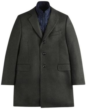 Fay Single-Breasted Coats - Black
