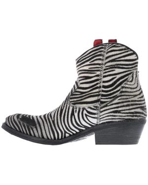 Paris Punk Cowboy Boots - Negro