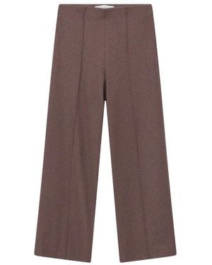 RAFFAELLO ROSSI Wide Trousers - Marrón