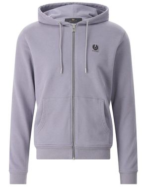 Belstaff Hoodies & Sweatvesten ,Paars ,Katoen Zip-Throughs - Blauw
