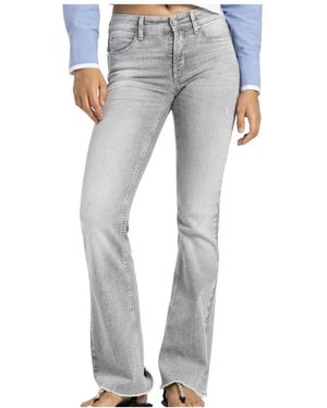 Cambio Boot-Cut Jeans - Grey