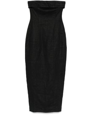 Faithfull the Brand Fleuri Midi-Jurk - Zwart