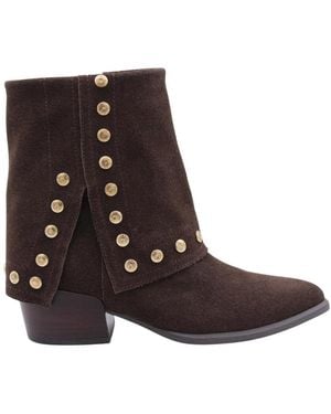 Tosca Blu Heeled Boots - Marrón