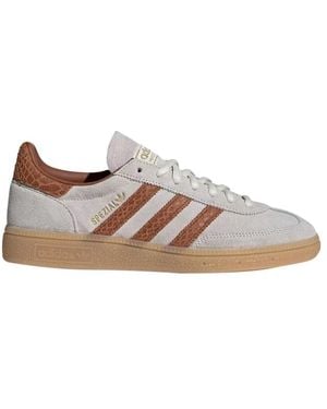 adidas Originals Schoenen ,Grijs ,Leer Handball Spezial Sneakers - Bruin