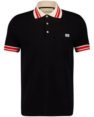 Valentino Garavani Polo Shirts - Black