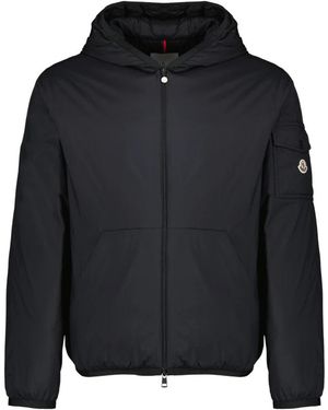 Moncler Jassen ,Zwart ,Monteynard Korte Donsjas Met Capuchon