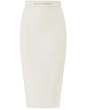 Elisabetta Franchi Pencil Skirts - White