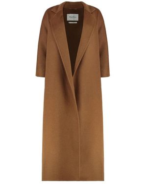 Max Mara Single-Breasted Coats - Brown