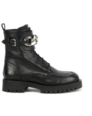 Bervicato Lace-Up Boots - Noir