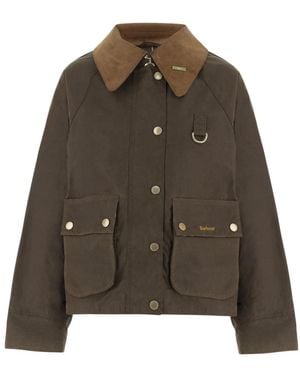 Barbour Jassen ,Groen ,Katoen Waxed Cotton Jacket