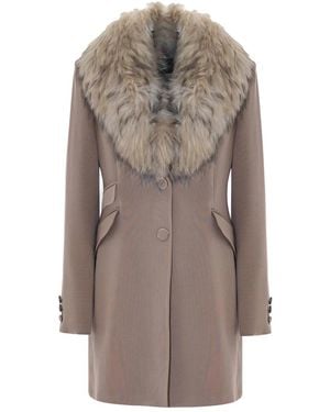 Kocca Single-Breasted Coats - Bruin