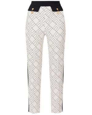 Elisabetta Franchi Cropped Trousers - Bianco