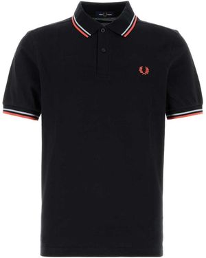 Fred Perry Polo Shirts - Black
