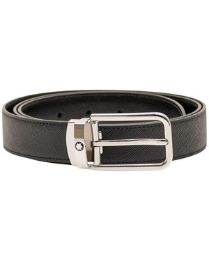 Montblanc 30 Mm Omkeerbare Riem - Zwart
