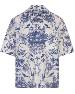 McQueen Short Sleeve Shirts - Azul