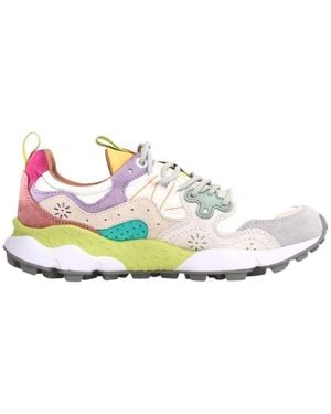 Flower Mountain Suede/nylon sneakers - Weiß